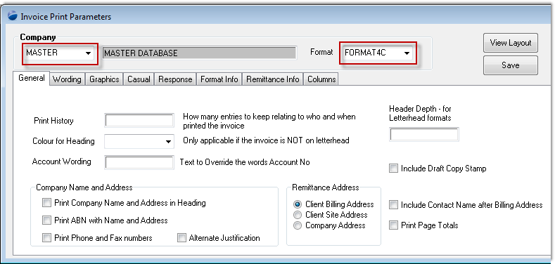 invoice format