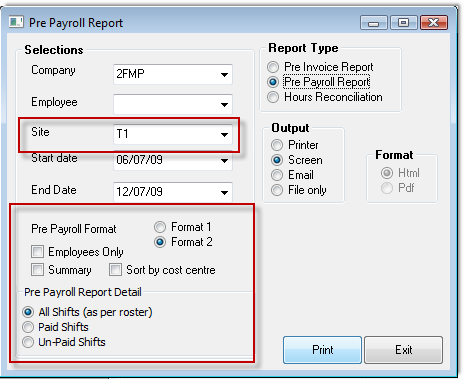 pre payroll