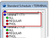 std schedule