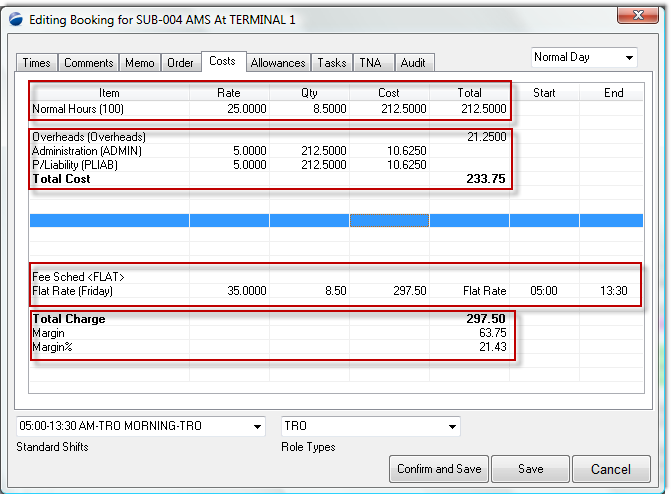 view shift costs